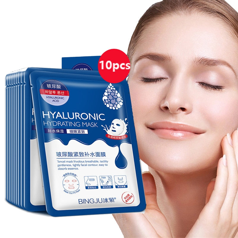 Máscara Facial de Ácido Hialurônico