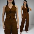 Conjunto Alfaiataria Premium – Colete e Calça Risca de Giz