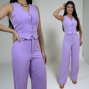 Conjunto Alfaiataria Premium – Colete e Calça Risca de Giz