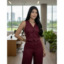 Conjunto Alfaiataria Premium – Colete e Calça Risca de Giz
