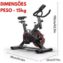 Bicicleta Bike Ergometrica Spinning Academia Fitness Profissional 120kg